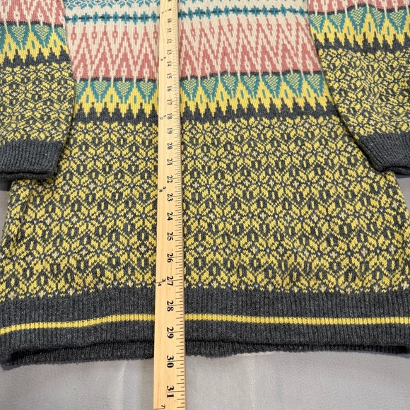 VTG 90s ESPRIT Women Sweater Fair Isle Geometric Pattern Y2K Prep Stripe-M-5307 - Picture 6 of 8